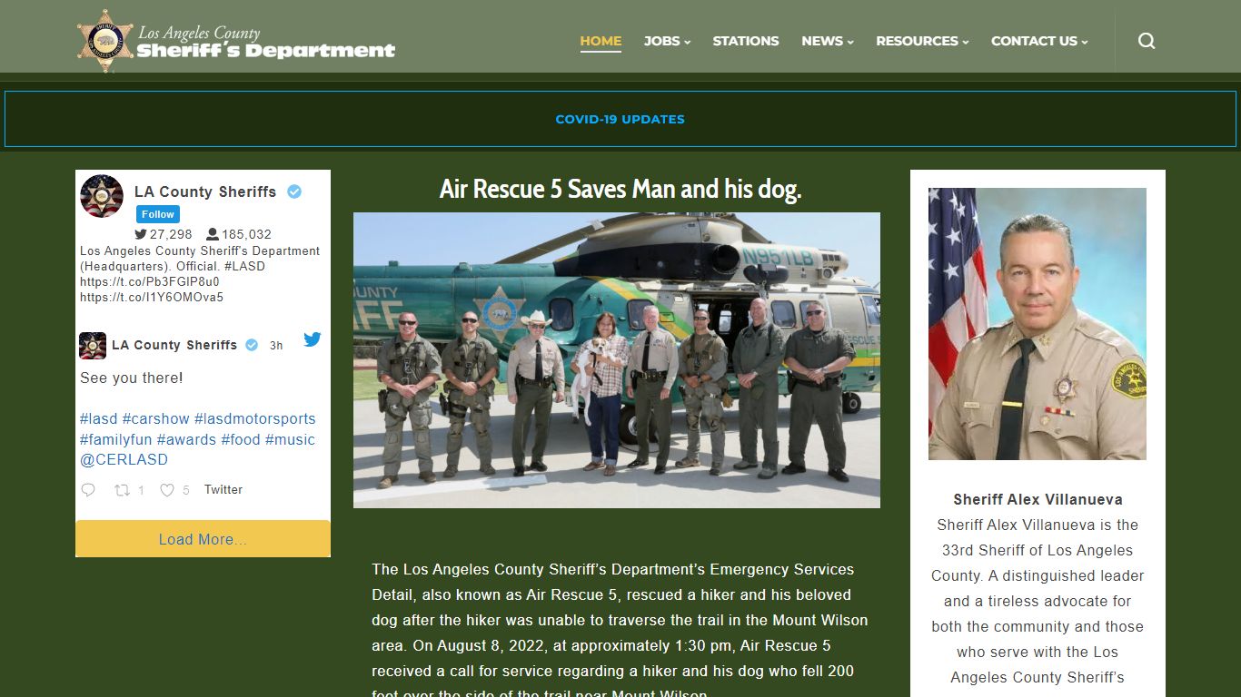 Los Angeles County Sheriff's Department | A Tradition of Service